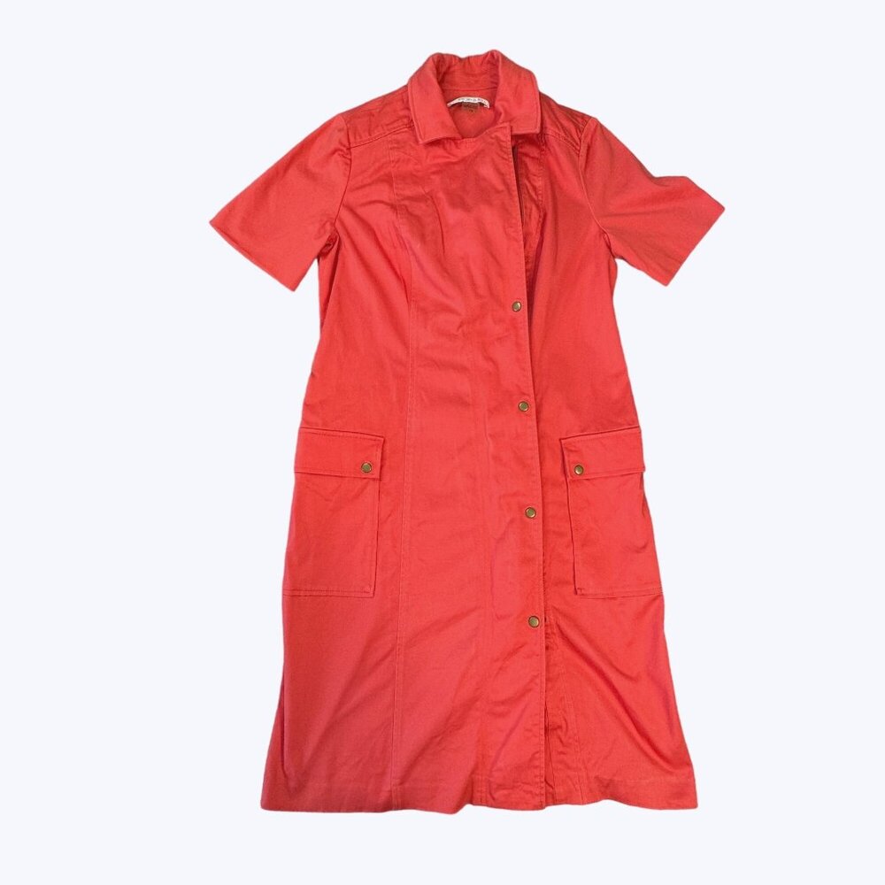 Peter Nygard Dress Size 10 Short sleeve button and zip up